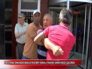 HASTANE ÖNÜNDE TERÖRE İSYAN... YETER... YETER...