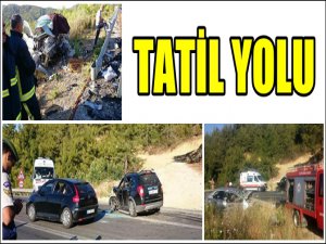 ANTALYA'DA FECİ KAZA 2 ÖLÜ 6 YARALI