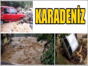 ORDU'DA BAYRAMA SEL İLE UYANDILAR