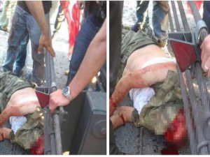 BİR ASKERİN BOĞAZINI BÖYLE KESTİLER