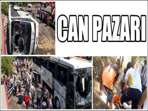 ANTALYA'DA TUR OTOBÜSÜ FACİASI; 6 ÖLÜ 20 YARALI