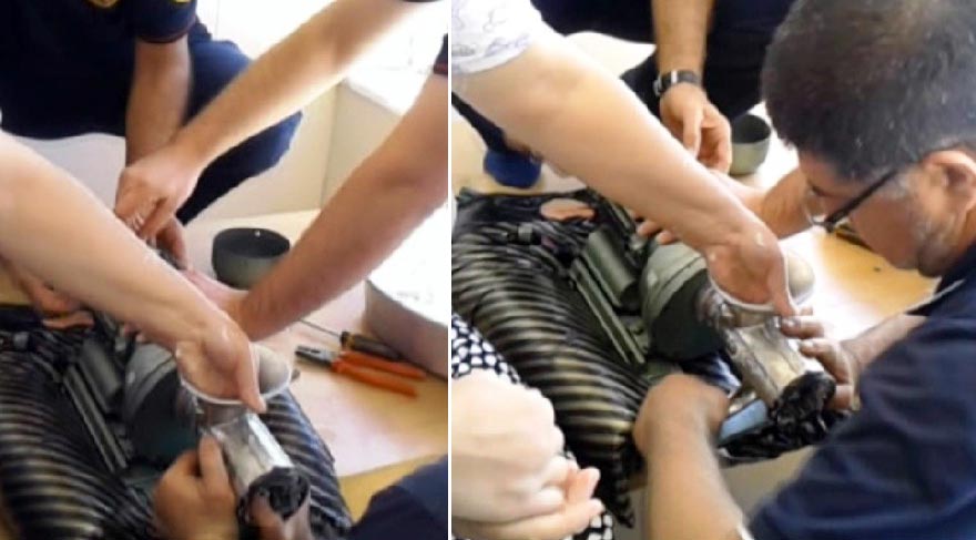 ELİNİ KAPTIRDIĞI KIYMA MAKİNESİYLE HASTANEYE KALDIRILDI