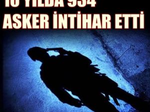 AKP'li 10 Yılda 934 Asker İntiharı