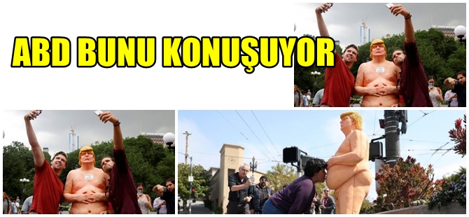 ABD BAŞKAN ADAYININ ÇIPLAK HEYKELİNİ KONUŞUYOR