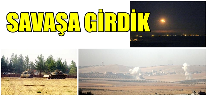 TÜRK ORDUSU  CERABLUS'U BOMBALIYOR