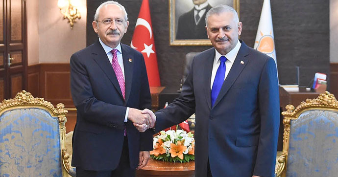 BAŞBAKAN YILDIRIM VE KILIÇDAROĞLU'NUN SÜRPRİZ GÖRÜŞMESİ