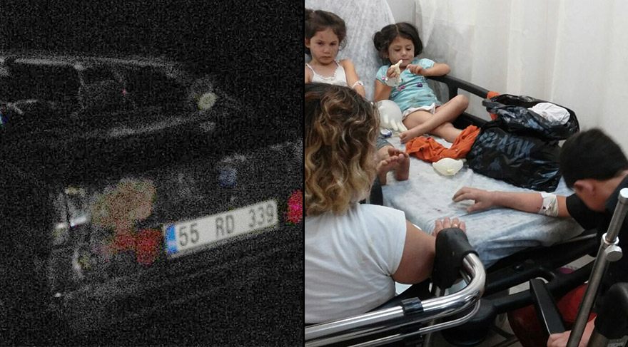 KAZA YAPTI, YARALI EŞİNİ VE 4 ÇOCUĞUNU BIRAKIP KAÇTI