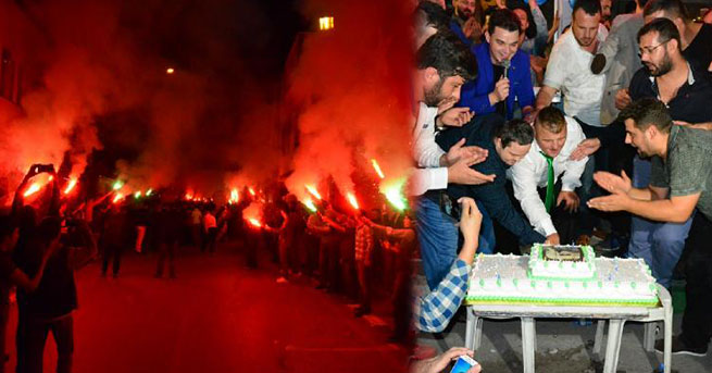 MAHALLELİDEN DOWN SENDROMLU GENCE DOĞUM GÜNÜ PARTİSİ