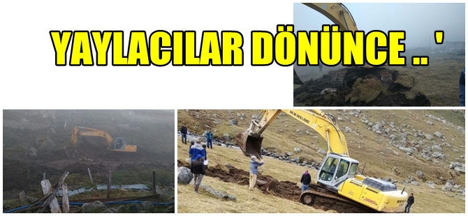 "YEŞİL YOL" TALANI YİNE BAŞLADI DİRENENLER GÖZALTINDA