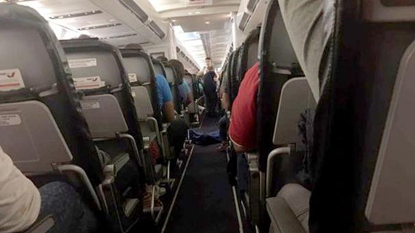 ANTALYA UÇAĞINDA BÜYÜK ŞOK