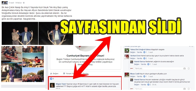 GEYİK AVCISI BELGESİ VAR DEDİ AMA