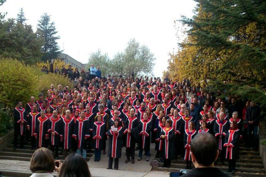 ODTÜ'DE PROTESTO GÖSTERİSİ