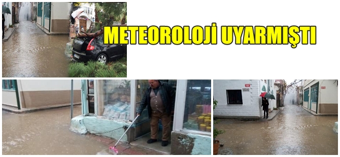 AYVALIK'TA FELAKET GÖRÜNTÜLERİ ; OKULLAR TATİL