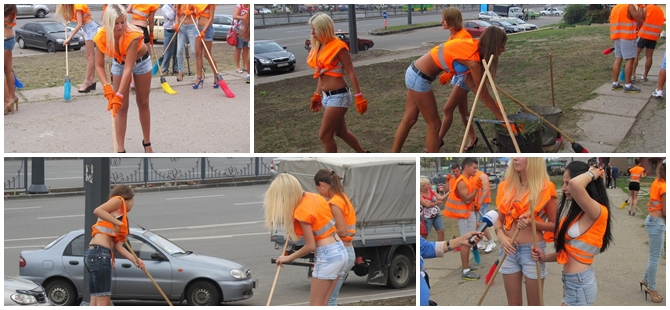 UKRAYNALI YÜREK HOPLATAN ÇÖPÇÜLER