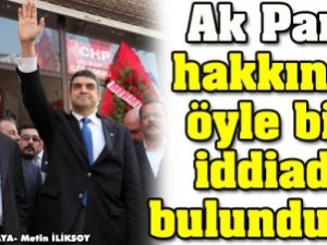 Ak Parti Hakkında Öyle Bir İddiada Bulundu ki!