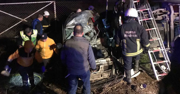 BURSA'DA FECİ KAZA