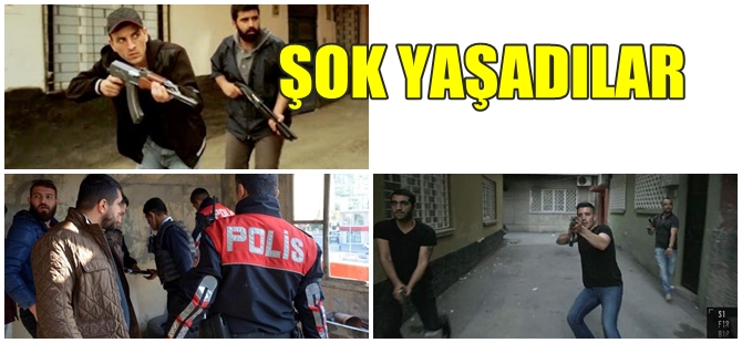 ADANA'DA DİZİ ÇEKİMİNE POLİS BASKINI