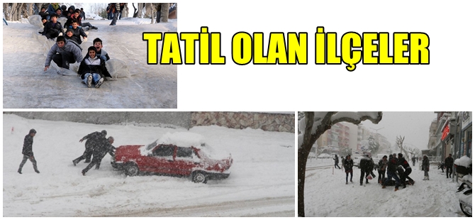 DİKKAT BU İLLER'DE KAR TATİLİ VAR