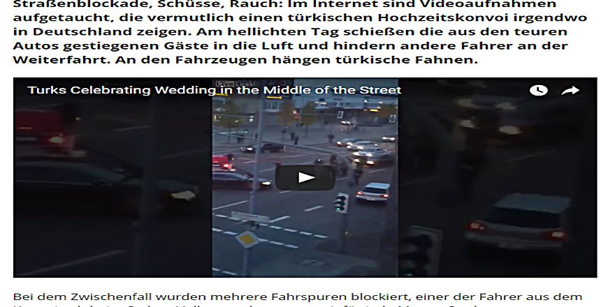 TÜRKLER CADDEDE BÖYLE DÜĞÜN YAPTI ALMANYA KARIŞTI