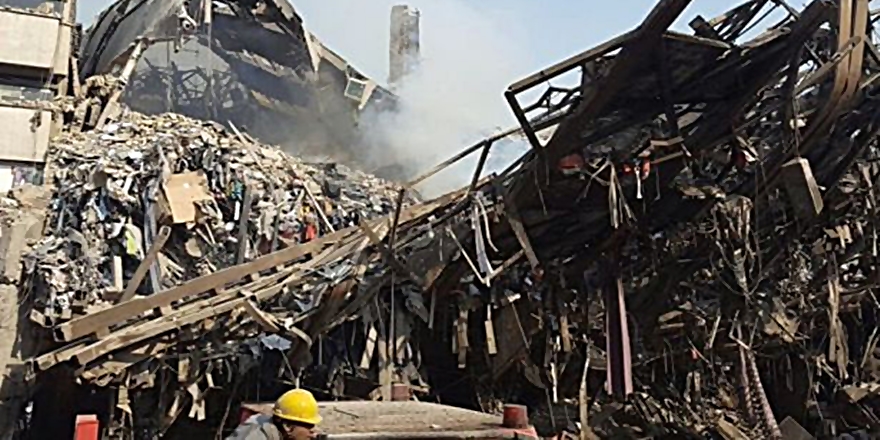 TAHRANDA FACİA; BİNA ÇÖKTÜ; 30 DAN FAZLA ÖLÜ