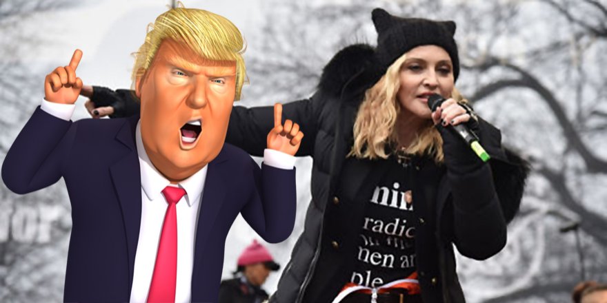 TRUMP MADONNA'YA 'İĞRENÇ' DEDİ TWİTER NEYİ TARTIŞTI