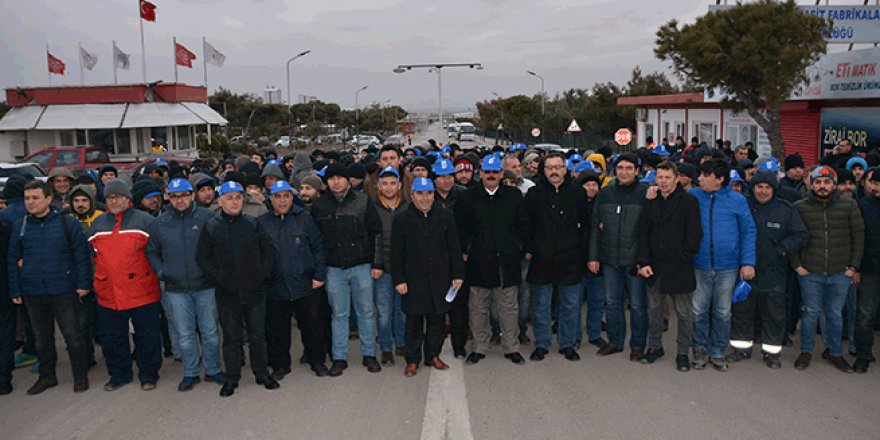 ETİ MADEN İŞÇİLERİNDEN "VARLIK FONU" EYLEMİ