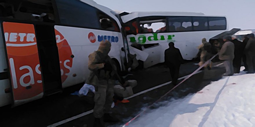 O ŞİRKETİN OTOBÜSÜ YİNE KAZA YAPTI; 8 ÖLÜ 16 YARALI