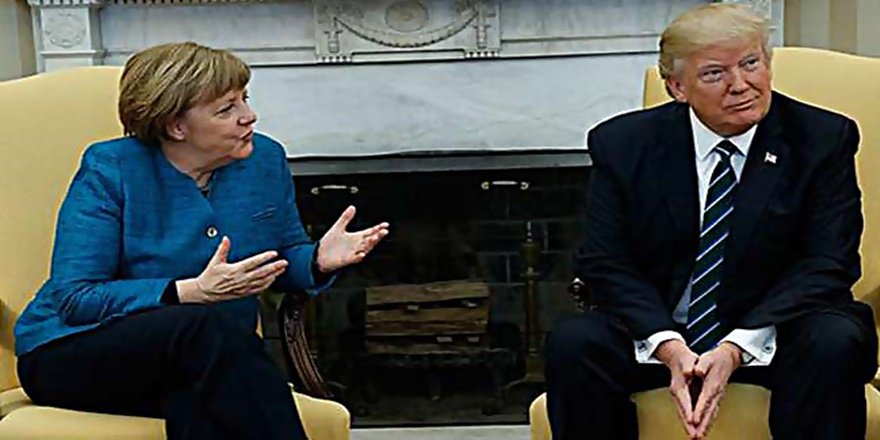 Trump'dan Merkel ile gerginlik açıklaması