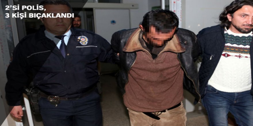 Samsun’da tuhaf olay. 2'si polis 3 yaralı