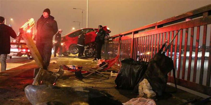 Unkapanı Köprüsü'nde feci kaza