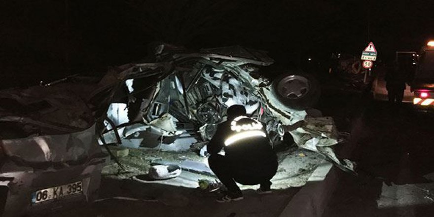 Ankara'da katliam gibi kaza: 5 ölü, 1 yaralı