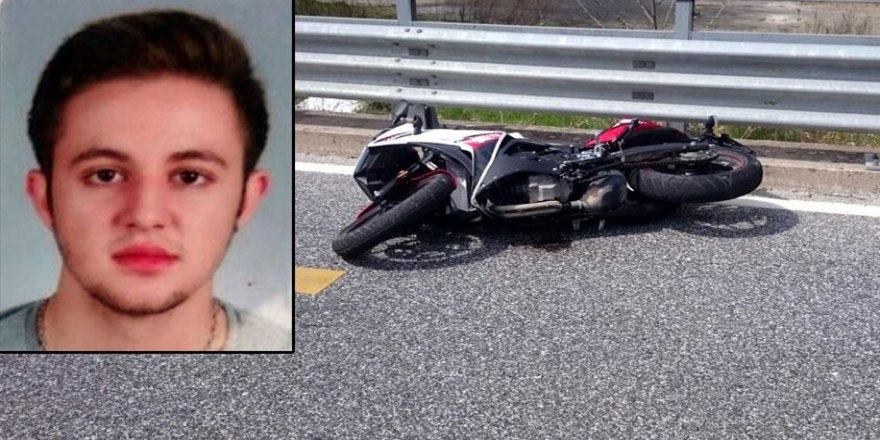 Yeni aldığı yarış motosikleti sonu oldu