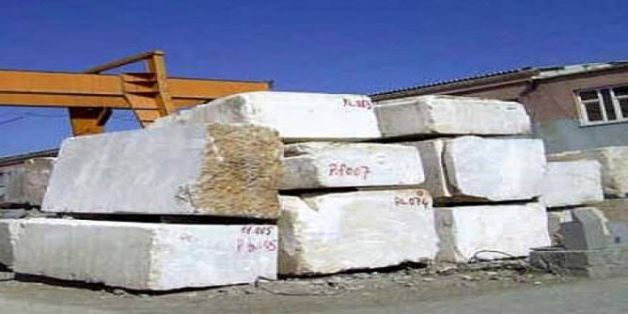 Mermer fabrikasında feci ölüm