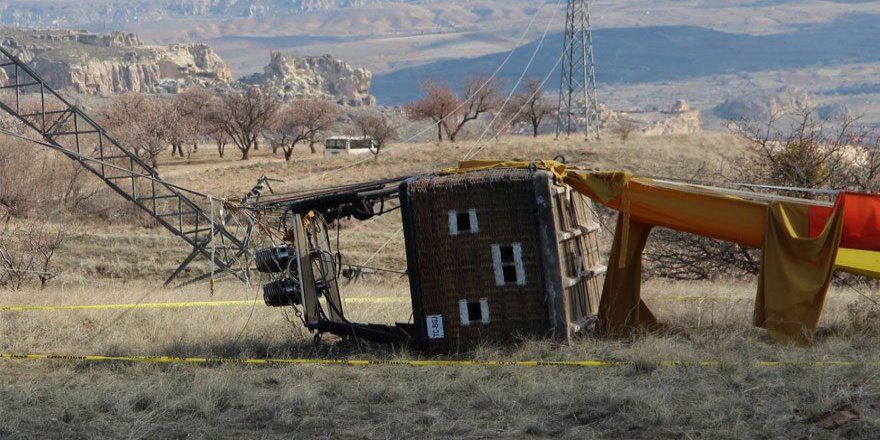 Kapadokya'da Turist Balonu düştü ; 1 Ölü Çok sayıda yaralı