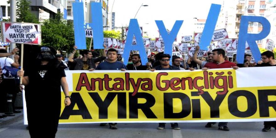 Antalya'da  ' Hayır ' Mitingine olağanüstü önlem