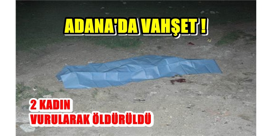 Adana'da vahşet: 2 kadın vurularak öldürüldü