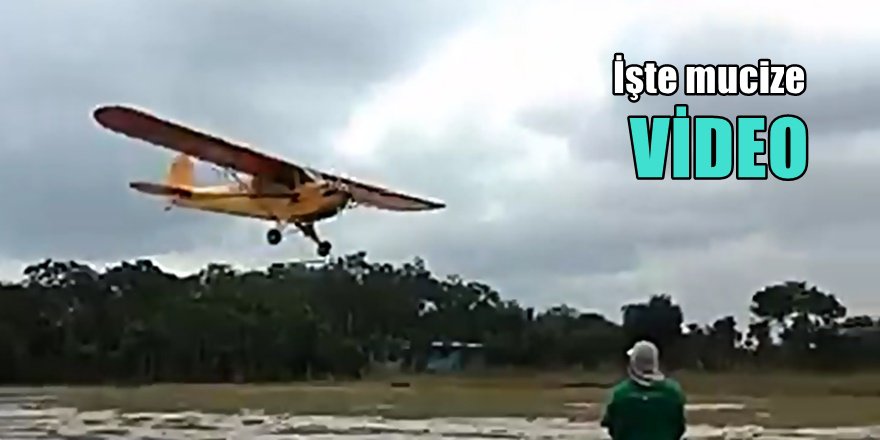 Fırtınaya yakalanan uçağın mucize inişi