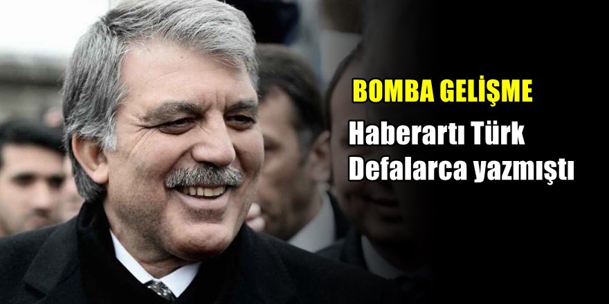 AKP'li Yazar ; Abdullah Gül aday olacak