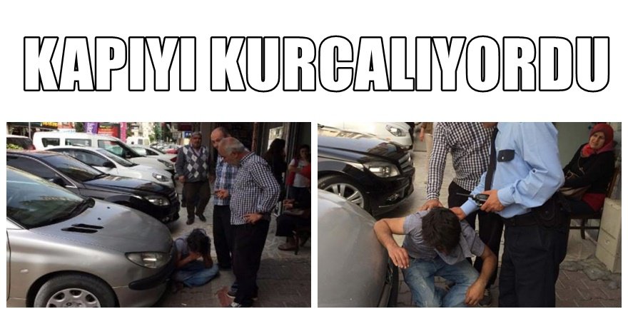 Hırsızı Önce dövdüler sonra polis çağırdılar