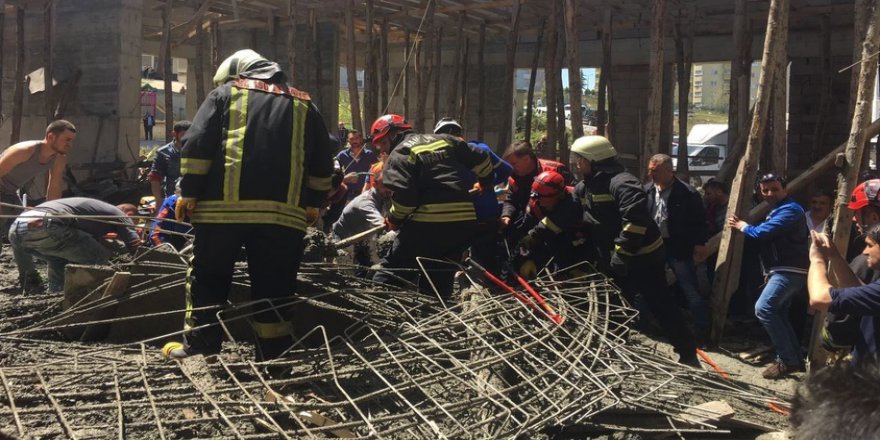 Samsun'da cami inşaatı çöktü: Ölü ve yaralılar var