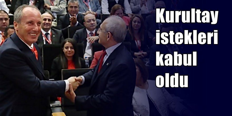 CHP'de olağanüstü kurultay kararı