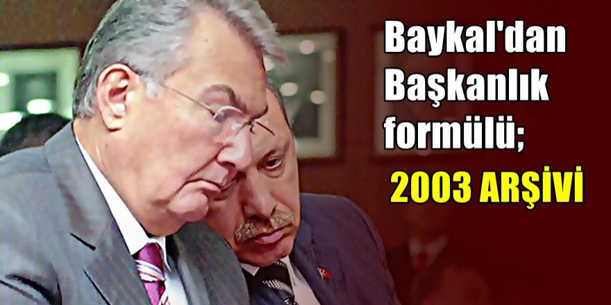 Baykal Erdoğan'ı da böyle başbakan yapmıştı