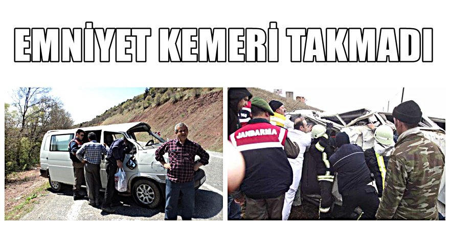 Konya'da feci kaza , 1 Ölü 2 Yaralı