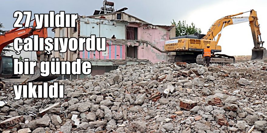 Gaziantep genelevi yıkıldı