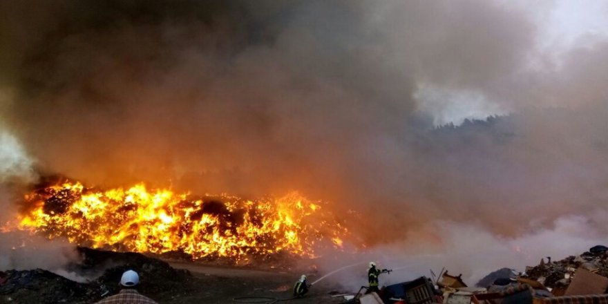 Manisa'da korkutan yangın