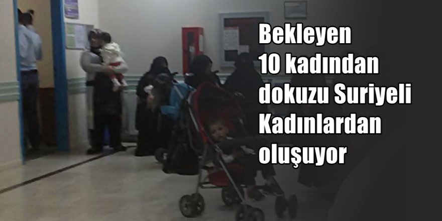 Kadın doğum servisinde Suriyeli depremi