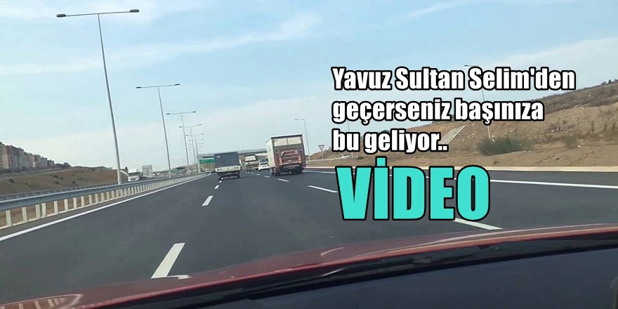 3. Köprü otoyolunda çekilen bu görüntüler 2 milyon izlendi