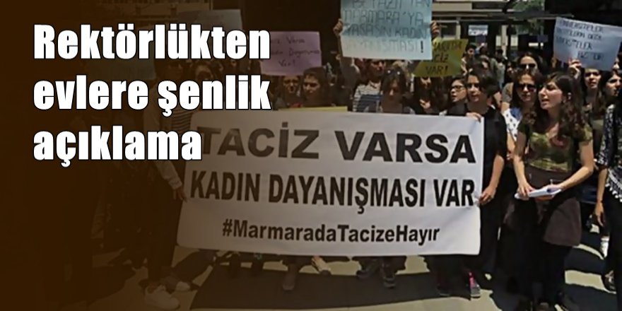 Marmara Üniversitesi ' Taciz Olayına ' açıklama