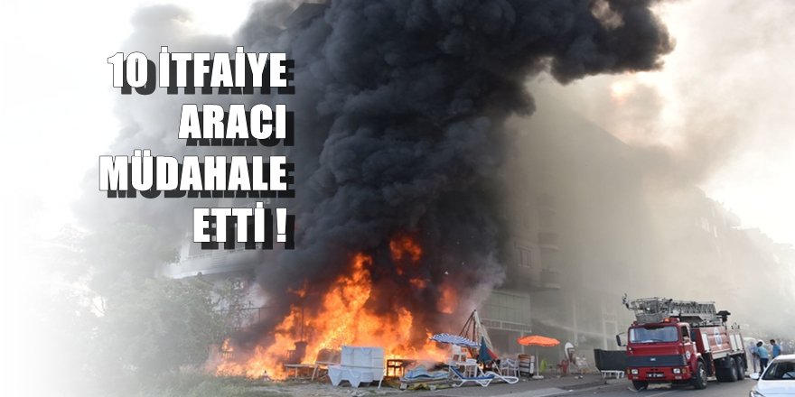 Antalya'da 5 katlı binada yangın