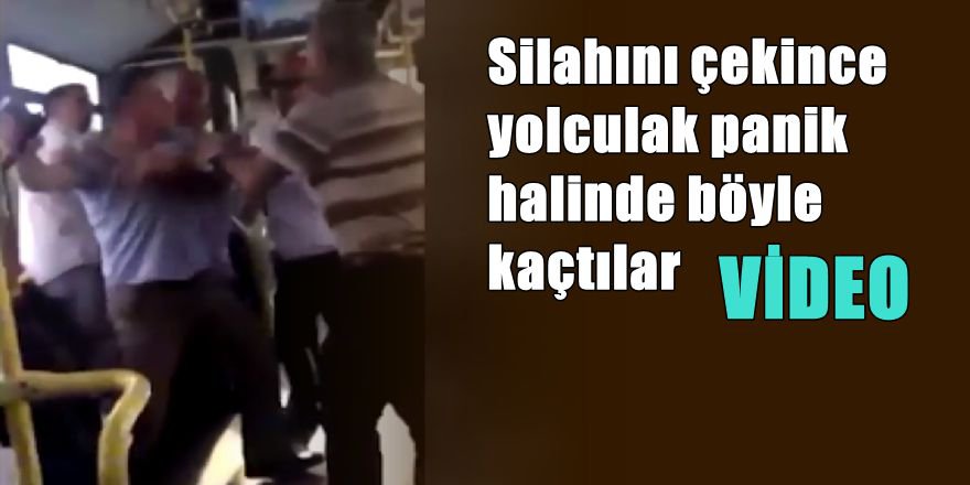 Metrobüste silahlı dehşet anları